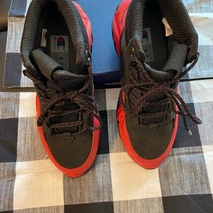 Champion Mens Sneakers Red and Black